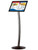 8.5" × 11" Curved Floor Sign Stand & Menu Stand - Black - Single Sided