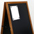 A-Frame Sidewalk Sign - Dark Beech Wood- 23.6"w x 47.25"h -Double Sided - Magnetic Chalkboard  - Indoor or Outdoor