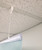 Ceiling Banner Display with Hanging Rings, chords and ceiling hooks - 36"w gripper-