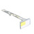 adjustable adapter "saddle" fits over the top of retail display hooks to keep peg overlay secure