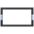 11"W x 7"H Plastic Sign Frame | Adhesive Backing | Black