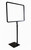 Metal Sign Holder | Fixed Stem and Shovel Base | 11"W x 7"H | Black | 12/Pack