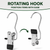Pro Hang Hooks | Rubber coated clip | 4" | Chrome