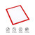 Gecko Reusable Full Sign Frame | Letter-size 8.5"W x 11"H | Black, White, Red