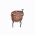 Large Round Willow Basket Floor Display Stand – Rustic Retail Storage