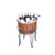 Large Round Willow Basket Floor Display Stand – Rustic Retail Storage