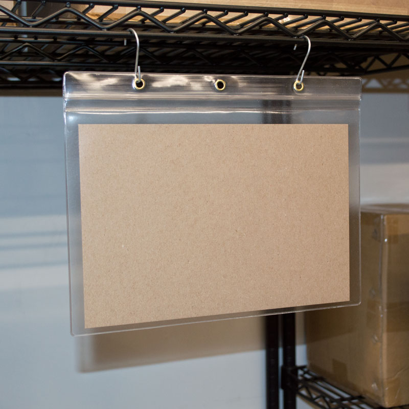 Hanging Outdoor Vinyl Sign Envelope 11"w x 7"h 25/Pack The Global