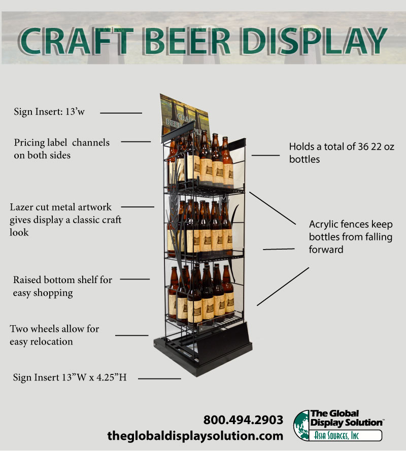 Custom Craft Beer Displays Now Available The Global Display Solution