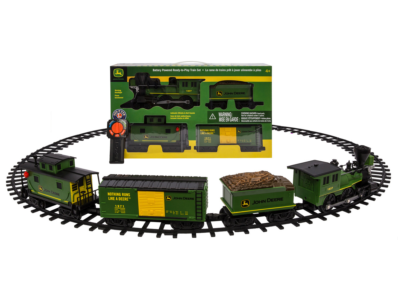 lionel john deere ready to play train set