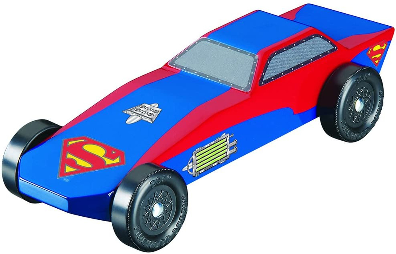 Revell 9449 Batman Dawn Justice Racer Pinewood Derby Kit with BSA Whee —  White Rose Hobbies