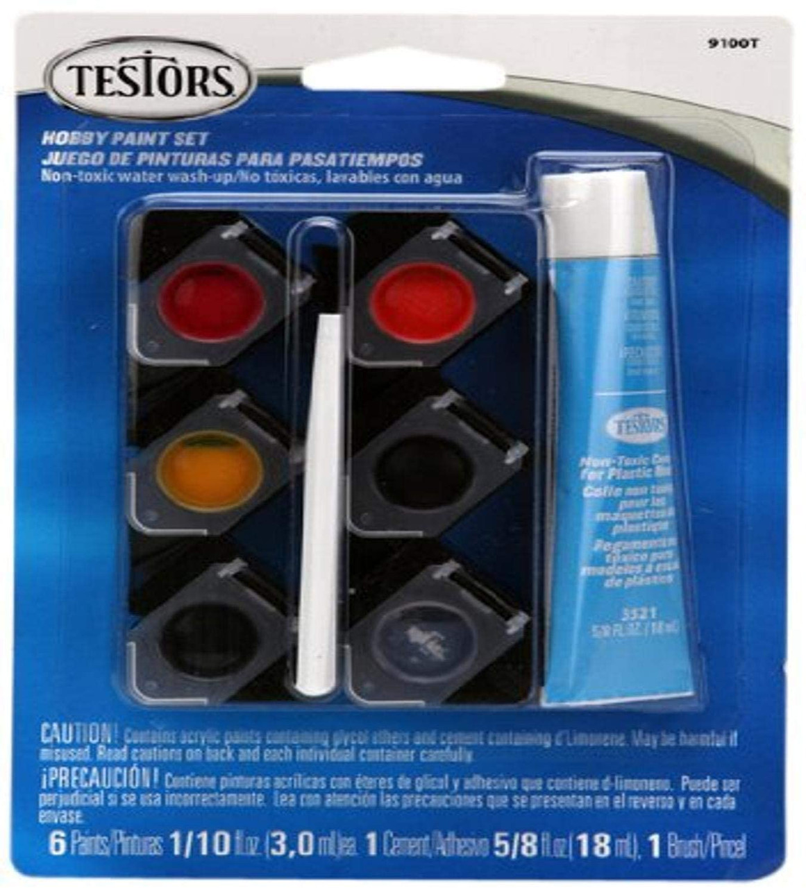 Testors 9119 Model Car Enamel Paint Set