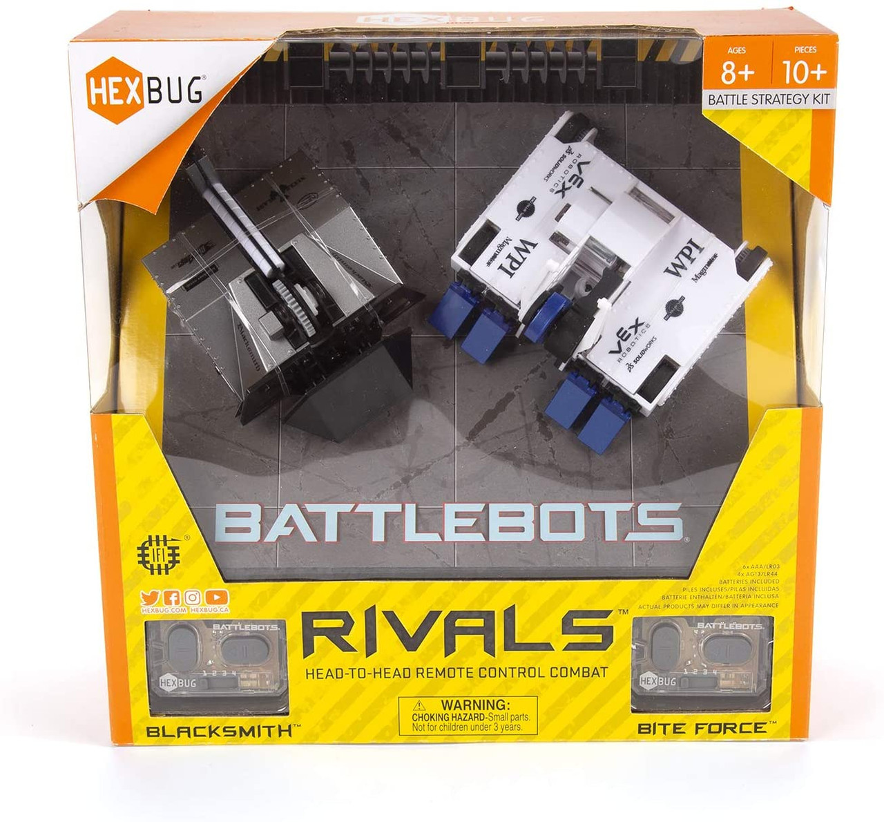 Hexbug BattleBots Rivals 4.0 Twin-Pack - Blacksmith vs. Bite Force