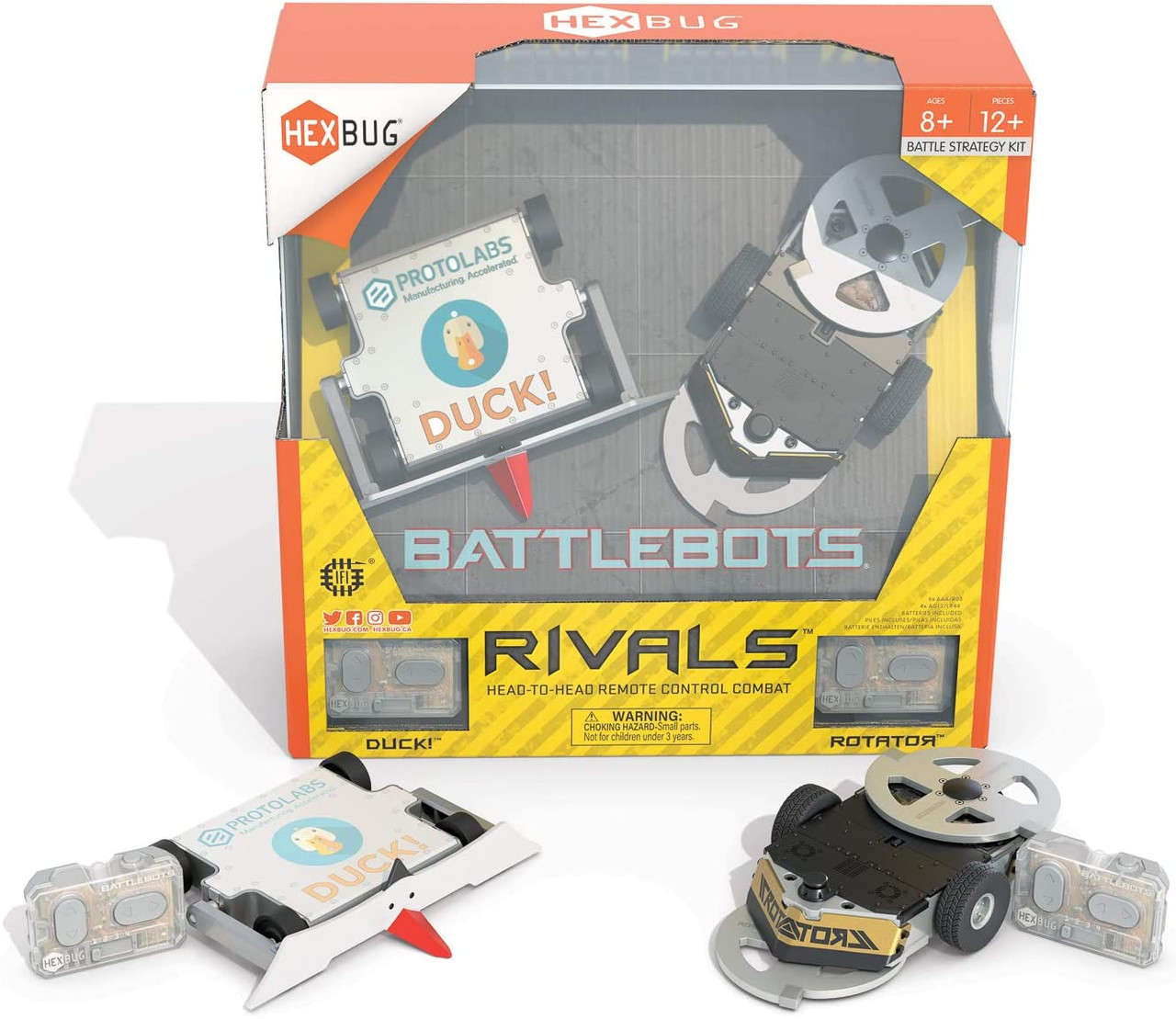 Hexbug BattleBots Rivals 5.0 Twin-Pack - Duck vs. Rotator