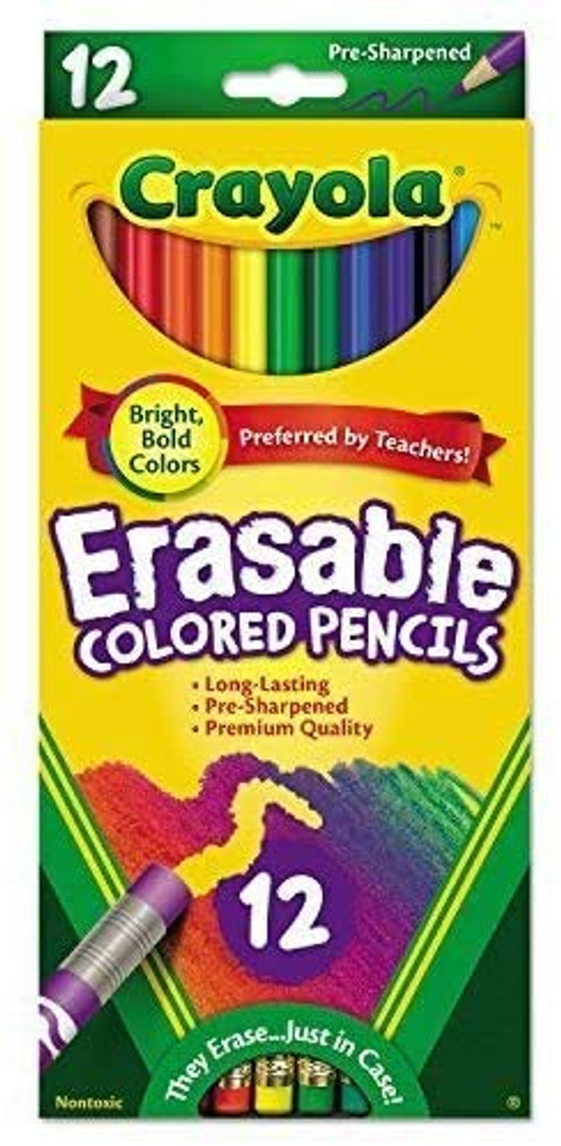 Crayola 12 ct. Erasable Colored Pencils