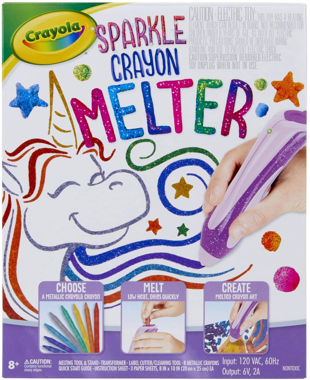 CRAYOLA CRAYON MELTER STICKER ART SET