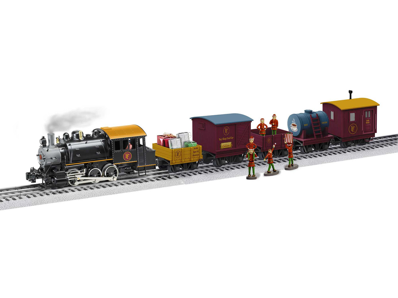 Lionel 2022090 O Gauge LionChief Polar Express Elf Steam Work Train  Set/0-4-0 - Main Image