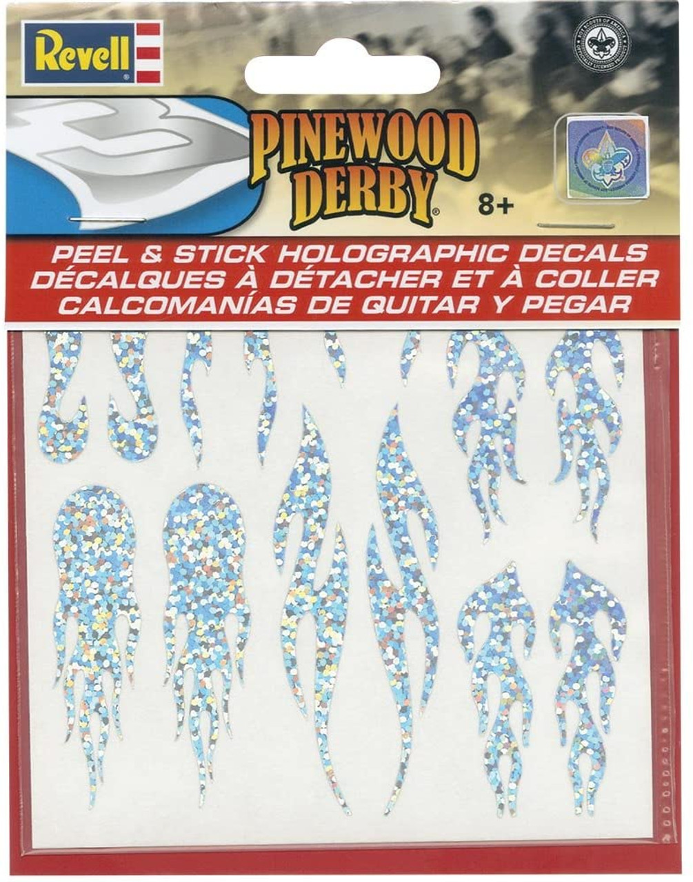 Pinewood Derby Flames Decal