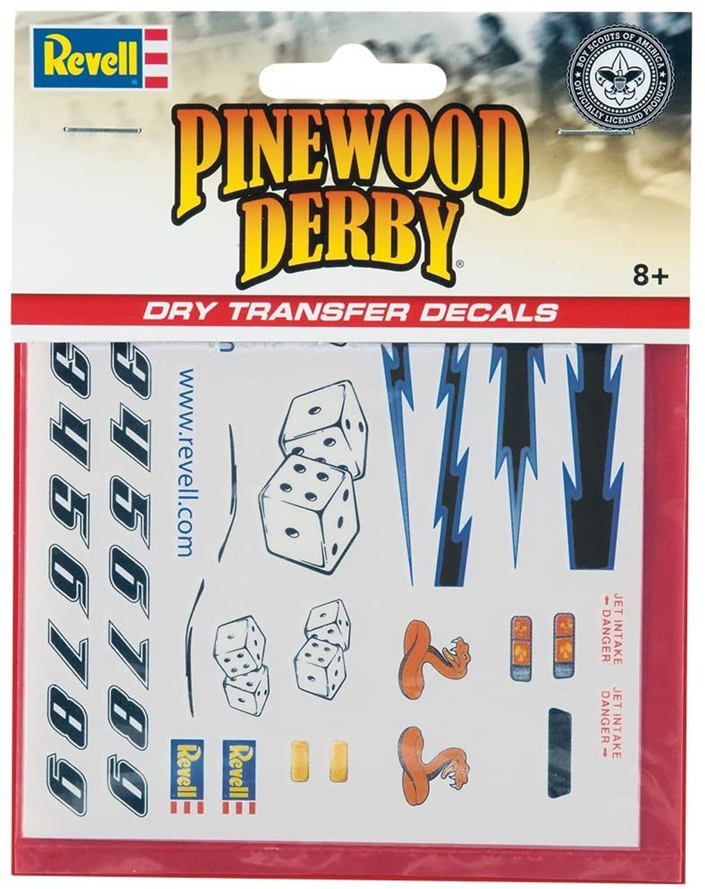 Revell Pinewood Derby Dry Transfer E Decal