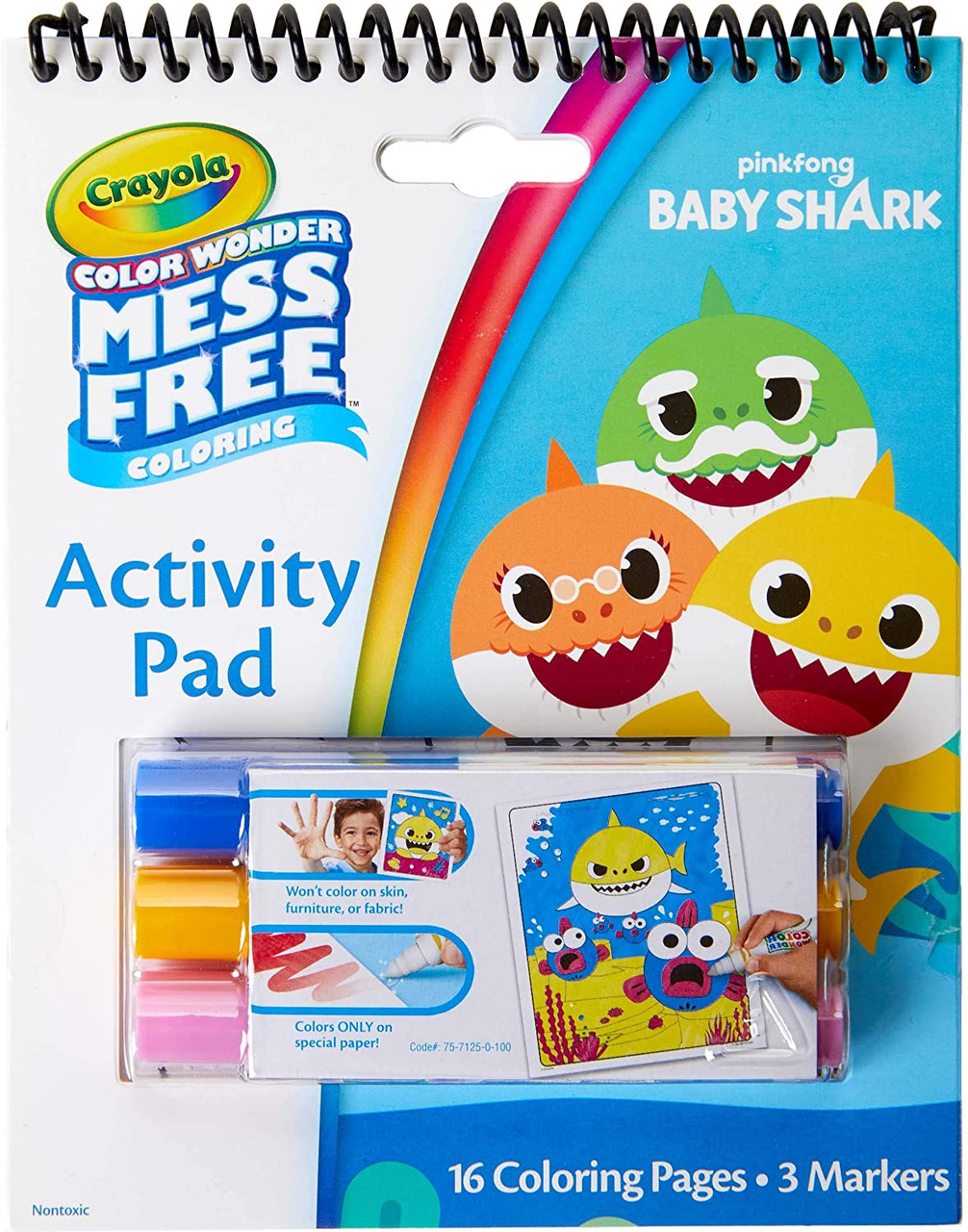 Crayola 75-7125 Color Wonder Activity Pad, Baby Shark