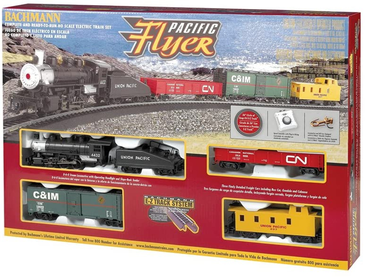 Bachmann 00692 HO UP Pacific Flyer Steam Freight Set/0-6-0