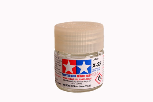 Tamiya 81522 Mini Acrylic X-22 Clear - 10ml