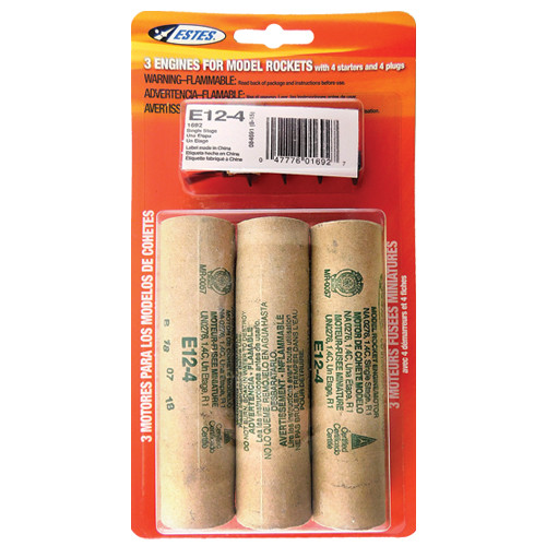 Estes 1692 E12-4 Engines - 3 Pack