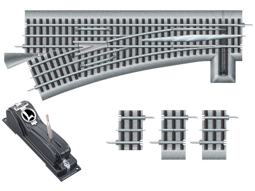 Lionel 6-81954 O Gauge FasTrack O72 Remote Command LH Switch