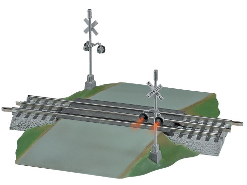 Lionel 6-12052 O Gauge FasTrack Grade Crossing with Flasher