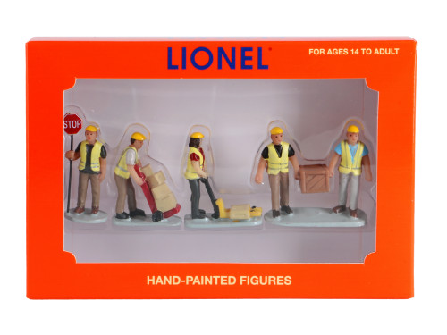 Lionel 6-82872 O Gauge Loader/Unloader Workers Figures - 4 Piece