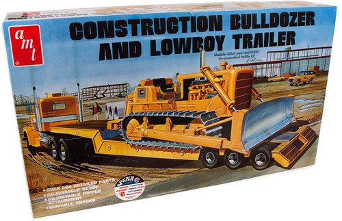 AMT 1218 Lowboy Trailer & Bulldozer Combo - Skill 3
