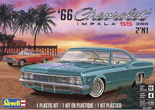 Revell 854497 66 Chevy Impala Ss 396 2n1 - Skill 4