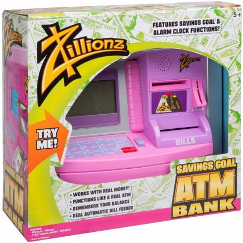 Zillionz 14205 Pink Savings Goal ATM