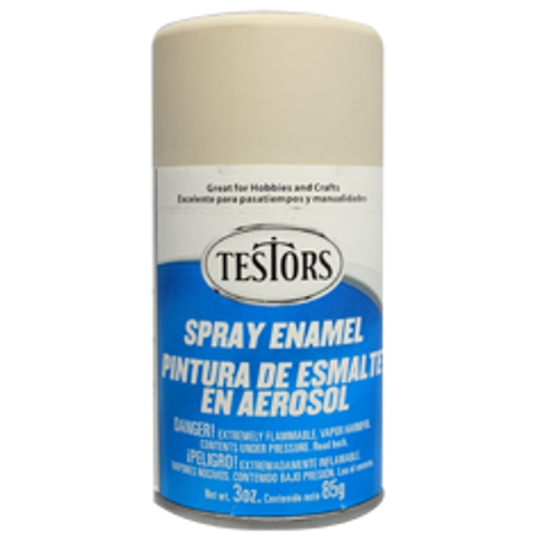 Testors 1233 Flat Light Aircraft Gray Spray Enamel - 3oz