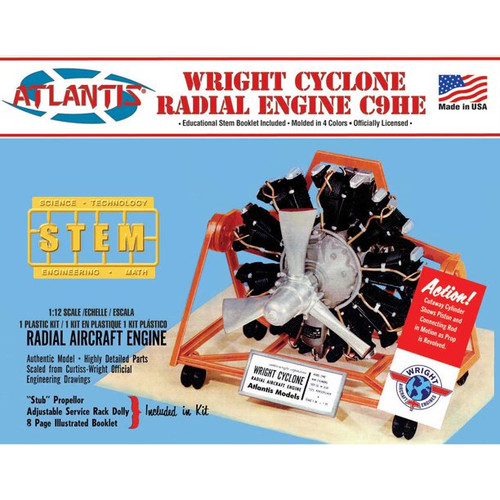 ATM 6052 Wright Cyclone 9 Radial Engine STEM