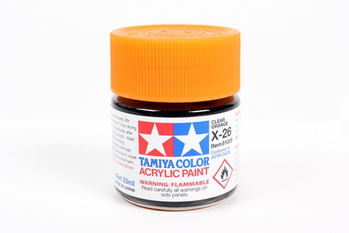 Tamiya 81026 Large Acrylic X-26 Clear Orange - 23ml