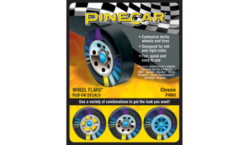 PineCar 4063 Chrome Wheel Flare 4" X 2.5"