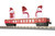 MTH 30-72210 O Gauge Christmas Gondola Car w/LED Christmas Lights & Lighted Snowman