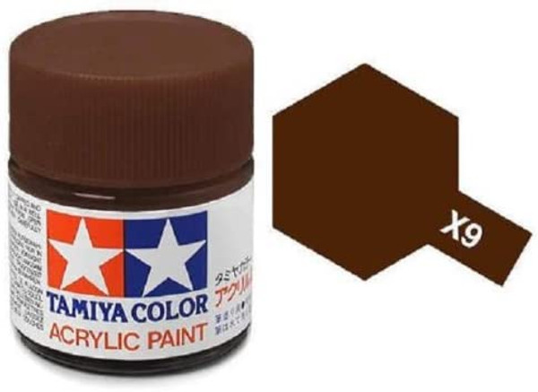 Tamiya 81509 Mini Acrylic X-9 Brown/10ml