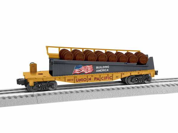 Lionel 1928510 O Gauge UP Barrel Ramp Car