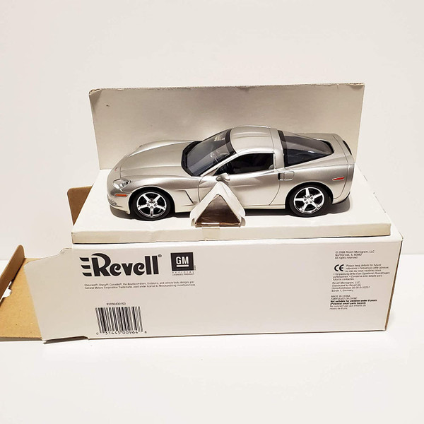 Revell 850965 Silver 2006 Corvette Coupe PRE-Built Promo Car Model