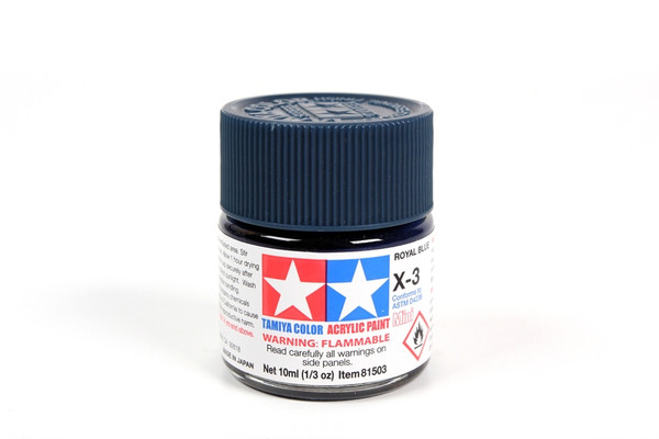 Tamiya 81503 Mini Acrylic X-3 Royal Blue - 10ml