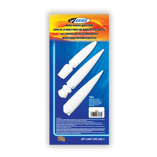 Estes 3165 NC-60 Long Nose Cone Assistant - 3 Pack