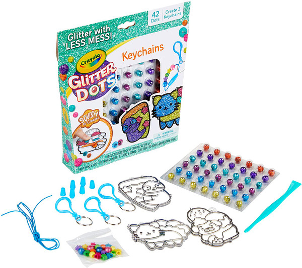 Crayola Glitter Dots Keychains