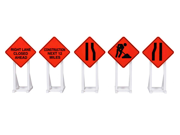 Lionel 2030240 O Gauge Construction Signs - 5 Pack