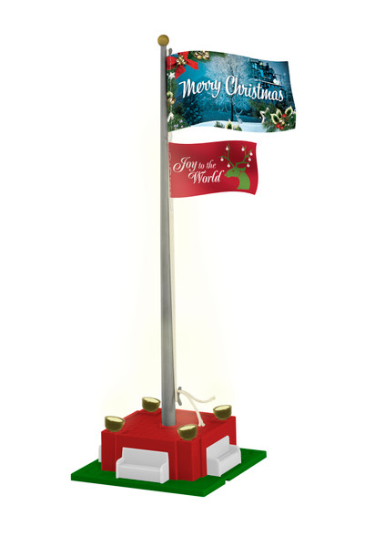 Lionel 2129220 O Gauge Christmas Joy Flagpole