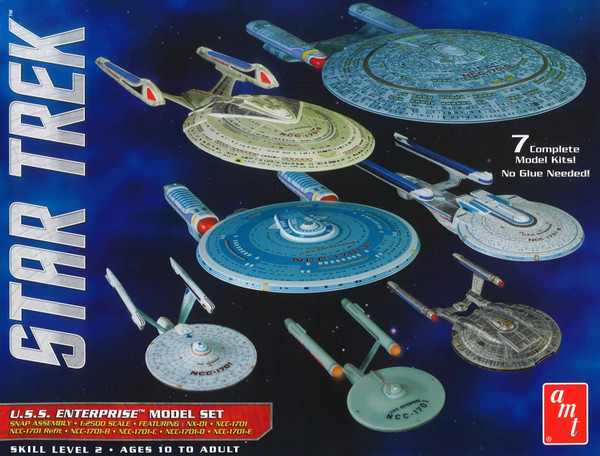 AMT 954 Star Trek U.S.S. Enterprise Box Set Snap
