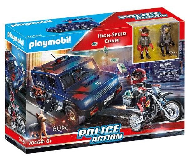 Playmobil 70464 Police Hi-Speed Chase 60 Piece Set