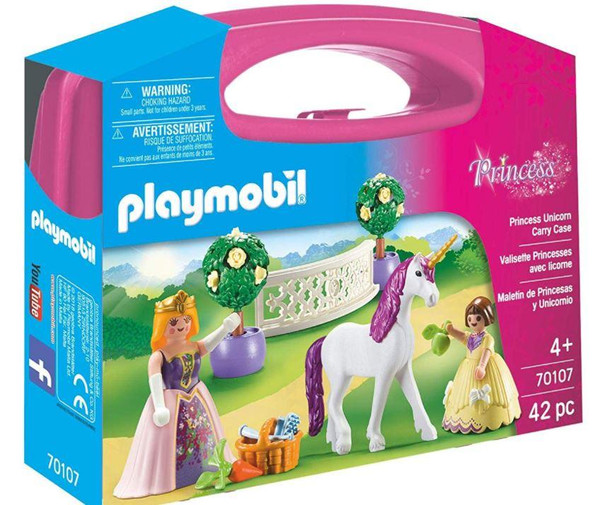 Playmobil 70107 Princess Unicorn Carry Case-42Piece