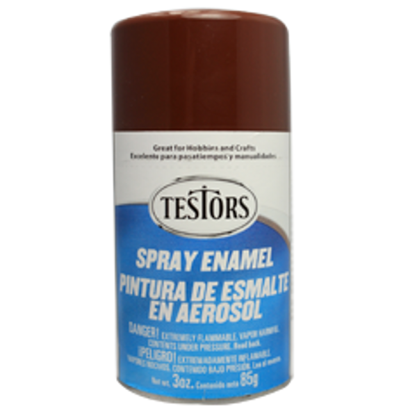 Testors 1240 Gloss Brown Spray Enamel - 3oz