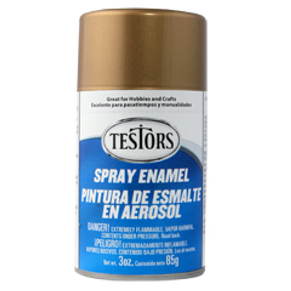 Testors 1244 Metallic Gold Spray Enamel - 3oz